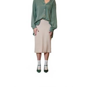 NEW ALABAMA CHANIN essential waffle skirt in natural